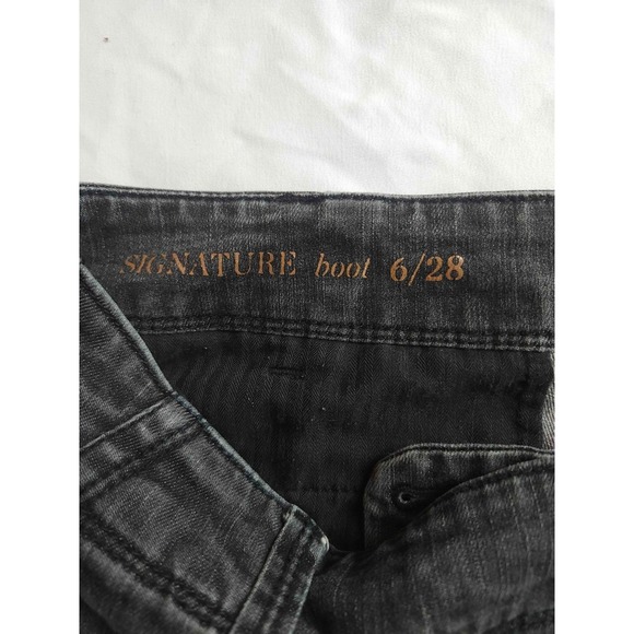 Talbots Signature Boot Jeans Womens Size 6/28 Black Denim Casual Y2K 90s Pockets - Picture 5 of 8